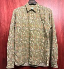 ✨極美品✨CABaN キャバン コットン ボタニカルシャツ Mサイズ 緑 