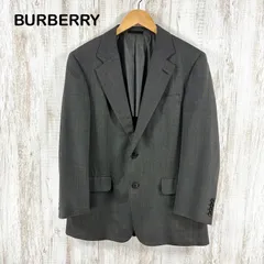 BURBERRY LONDON バーバリーロンドン ウール 2B シングル テーラードジャケット ビジネススーツ グレー