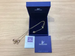 TA290 SWAROVSKI スワロフスキー 蝶々モチーフ ゴールドネックレス
