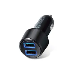 エレコム(ELECOM) シガーチャージャー2USBポート自動識別QuickCharge3.0 MPA-CCUQ05BK