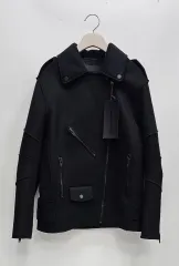 【美品】アレキサンダーワン　フリンジ短丈テーラードジャケット　Sサイズ　ブラック 美品】アレキサンダーワン フリンジ短丈テーラードジャケット Sサイズ