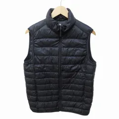 ユニクロ UNIQLO ウルトラライトダウンベスト ジップアップ ナイロン M 紺 ダークネイビー 311-172979 0716