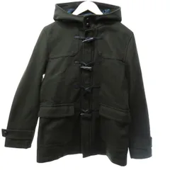 コムサイズム COMME CA ISM 美品 ダッフルコート アウター ジャケット フード ウール混 カーキ L IBO77のサムネイル