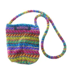 ミッソーニ MISSONI パイル地 ミニショルダーバッグ ポシェット 斜めがけ マルチカラーのサムネイル