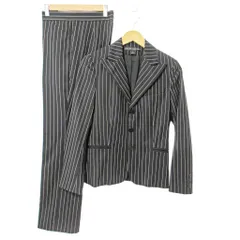 ラルフローレン RALPH LAUREN ブラックレーベル 美品 セットアップ パンツ スーツ ストライプ ウール 4 2 黒 1007のサムネイル