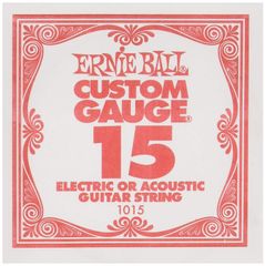 【正規品】 Ernie Ball バラ弦 15 ゲージ 6本セット #1015 [15ゲージ6本]
