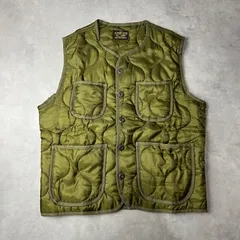 🟥新品未使用🟥　キルティングベスト　ナイロンベスト　中綿ベスト　インナーベスト　アメカジ　ワーク　ミリタリー　防寒　アウター　カーキ　オリーブ　グリーン