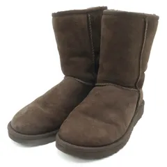 アグ クラシックショート 5825 ムートンブーツ シューズ ブランド 靴 レディース 24サイズ ブラウン UGG 【中古】