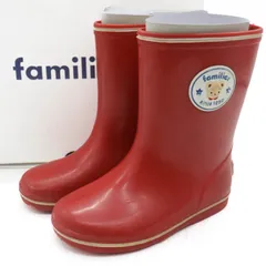 ファミリア レインシューズ レインブーツ 長靴 ブランド 靴 赤 キッズ 女の子用 15サイズ レッド Familiar 【中古】