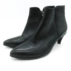 エコー ショートブーツ シューズ ブランド 靴 黒 レディース 22.5サイズ ブラック ECCO 【中古】