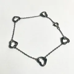 【中古品】TIFFANY＆Co. ティファニー エルサ・ペレッティ オープンハート 5P ブレスレット SV925 シルバー レディース SA