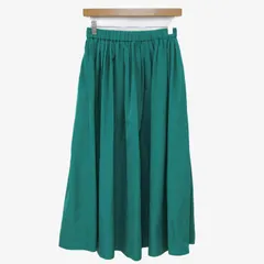 ユナイテッドアローズ ロングスカート ボトムス ギャザーフレア レディース 38サイズ グリーン UNITED ARROWS 【中古】