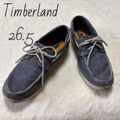 ティンバーランド モカシン 2eye デッキシューズ ネイビー - メルカリ