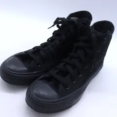 コンバース スニーカー ハイカット オールスター チャックテイラー シューズ 靴 黒 レディース 23.5サイズ ブラック CONVERSE 【中古】