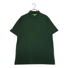 中古 メンズ ラコステ LACOSTE 半袖ポロシャツ 5(L) 日本サイズLL相当 グリーン 緑 総柄