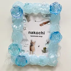 ライトブルー　ホイップデコ　トレカケースデコ