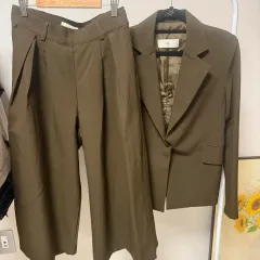 セットアップ ジャケット セット 7分袖セットアップ ワイド