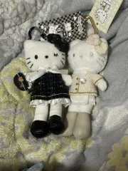 サンリオ ツイード ハローキティ ぬいぐるみ キーホルダー