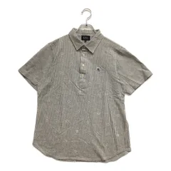 中古 メンズ パーリーゲイツ PEARLY GATES 半袖ポロシャツ 5(L) グレー系 訳あり ストライプ