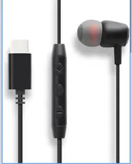 ★Type-C 片耳イヤホン USB-C 有線 イヤホン ケーブル カナル型 寝ホン 寝ながらイヤホン シリコン イヤーピース リモコン 音量調整 マイク付き イヤホンマイク リモートワーク テレワーク 片耳 ハンズフリー 通話 (ブラック)