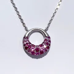 ポンテヴェキオ ネックレス エテルノ ピンクサファイア ダイヤモンド ハート K18PGピンクサファイア/ダイヤモンドネックレス | ポンテヴェキオ公式