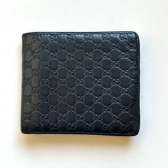 GUCCI GGキャンバス 二つ折り財布 ブラック - メルカリ