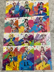 ラブライブ　クリアファイル　メッセージカード 12枚セット　Birthday Figure Project　電撃屋予約特典　バースデー　渡辺曜　国木田花丸　津島善子　矢澤にこ　高坂穂乃果　東條希　西木野真姫　園田海未　南ことり　小泉花陽　絢瀬絵里　星空凛