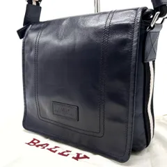 【良品】BALLY バリー ハンドバッグ  トートバッグ ショルダーバッグ トレインスポッティング レザー 革 フラップ ブラック 黒色