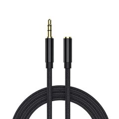 3.5mm オーディオ延長ケーブル 3極/イヤホン AUX 延長ケーブル ヘッドホン オス-メス 多重シールド 24K金メッキコネクタ スマホ/PC/TV/モニター/イヤホン/スピーカーに対応 1M