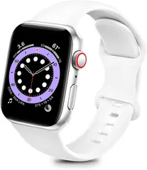 【在庫セール】2 3 1に対応 SE 4 5 6 7 8 (38/40/41mm Series Watch Watch Apple Apple レディース M/L 男性 通気 柔らかい 交換ベルト スポーツバンド 38mm ホワイト) 40mm 41mm アッ