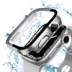 【在庫セール】カバー 耐衝撃 カバー アップルウォッチ アップルウォッチ Watch ケース ケース Watch 全面保護 Apple Apple 装着簡単 3D直角エッジデザイン 防水 高耐久 一体型 ガラスフィルム 高透過率 PC素材 9/8/7 41mm