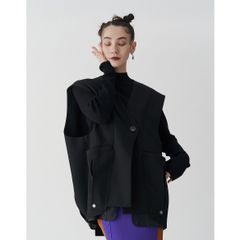 美品25AW 完売UN3D. アンスリード シアーポケット2WAYコクーンベスト