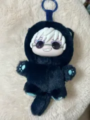 呪術廻戦 主婦部 eaki 五条 悟 ぬいぐるみ キーホルダー 猫 キャットイヤー