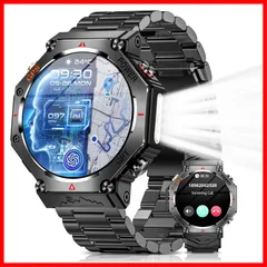 IP68防塵防水 100＋運動モード GPS運動記録 着信/LINEなどアプリ通知 歩数計 長持ちバッテリー 300＋文字盤DIY AIウォッチフェイス Bluetooth通話 腕時計 音楽制御 遠隔撮影 GPS内蔵】CHATGPT付き 腕上げ点灯 アラーム