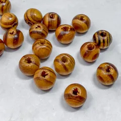 ＊150個＊ ウッドビーズ 天然木 ビーズ 8x7mm マクラメやネックレス作りに ハンドメイドパーツ bz305