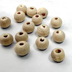 ＊100個＊ ウッドビーズ 天然木 ビーズ 5mm マクラメやネックレス作りに ハンドメイドパーツ bz308