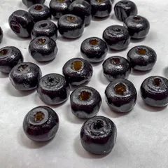 ＊100個＊ ウッドビーズ 天然木 ビーズ 6mm マクラメやネックレス作りに ハンドメイドパーツ bz309