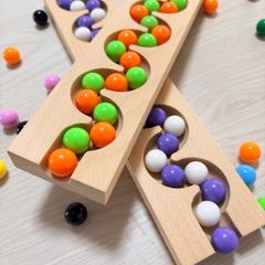 4個セット】ビー玉転がし くねくねスロープ ピタゴラスイッチ 知育玩具