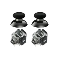 GuliKit ジョイスティック TMR電磁式 ドリフト対策 PS5 DualSense/DualSense Edge対応 超スムーズ 交換修理パーツ 長寿命 温度安定性に優れる スティックキャップ2個付属 1