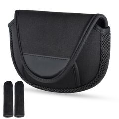 【公式】ESFUERZO(エスフエルソ）リールカバー リールケース 釣り 収納 スピニング ベイト ポーチ ネオプレーン素材 厚手 ハンドルノブカバー付き (1個セット, M)