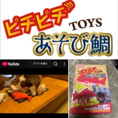 新品　未開封　【猫のおもちゃ】動く 踊る バタバタ跳ねる魚　ピチピチ TOYS　 あそび鯛のサムネイル