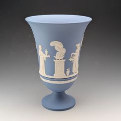 ☆ウエッジウッド ジャスパー セージグリーン 花瓶 香炉☆ - メルカリ