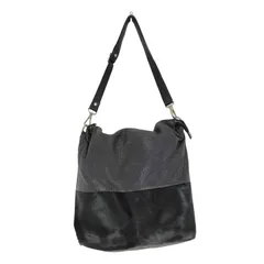 ユーズドフルギ USED古着 {{Carol J.}} MADE IN ITALY GENUINE LEATHER ファー切替リアルレザー2WAYショルダーバッグ レディース 表記無 