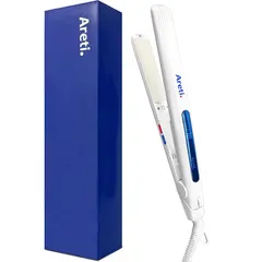 Areti アレティ ヘアアイロン 20mm ピュアセラミック イノベーションモデル 急速加熱 ストレート カール 2way 前髪 メンズにも 24段階の温度調整 海外対応 i679PCPH-WH