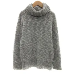 クミキョク 組曲 KUMIKYOKU ニット セーター 長袖 タートルネック 2 ライトグレー 白 ホワイト /YS22