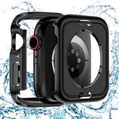 【新着商品】Apple Watch カバー Watch PC素材 IP68 防水 Apple 360ど度 3D直角エッジデザイン SE3/SE2/SE/6/5/4 アップルウォッチ ケース ケース ガラスフィルム 一体型 日本旭硝子材 Series 二重構造
