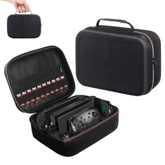 For Switch 2 ケース スイッチ収納 バッグ 大容量 Switch 2 キャリングケース 防水 防塵 防汚 耐衝撃 全面保護 持ち運び便利 Switch 2本体/コントローラー/Joy Con用/電源アダプタ/20枚ゲームカード/ケーブル/イヤホ 0