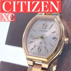 美品 CITIZEN XC 腕時計 ゴールド 電波ソーラー レディース
