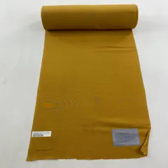 反物 秀品 色無地 山吹茶 草木染 山吹茶色 正絹 【中古】
