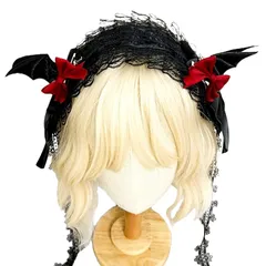 【新品】 [TSUKUMIRU] ヘッドドレス コスプレ ゴスロリ メイド カチューシャ 大人 髪飾り クリスマス (レッド) 0